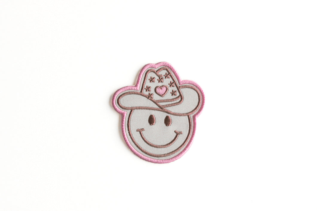 Cowgirl Smiley Face Patch